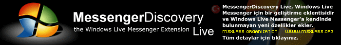 MessengerDiscovery Live sayfas�na gitmek i�in t�klay�n�z
