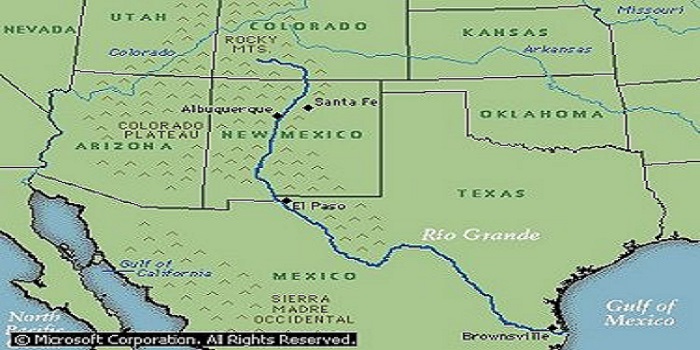 Rio Grande River Usa Map Map - 62265 Dunya Nehirleri Rio Grande Nehri Rio Grande 
